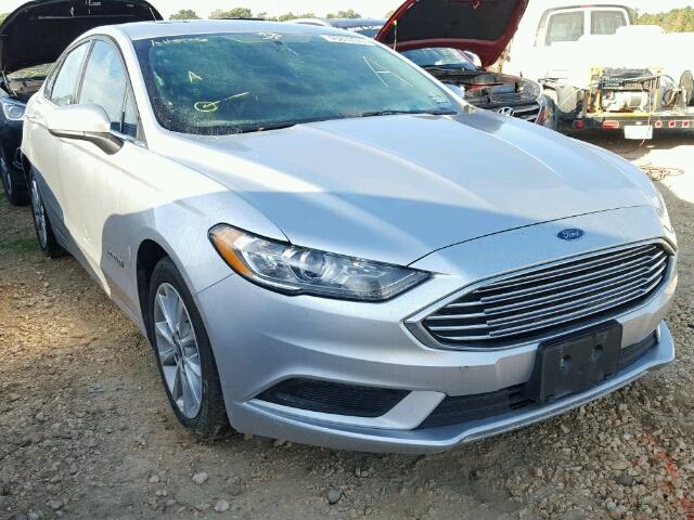 3FA6P0LU8HR216619 - 2017 FORD FUSION SE SILVER photo 1