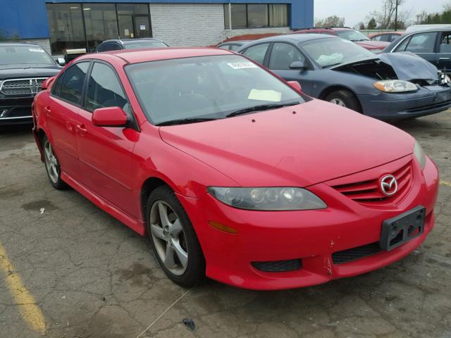 1YVFP84C645N74145 - 2004 MAZDA 6 RED photo 1