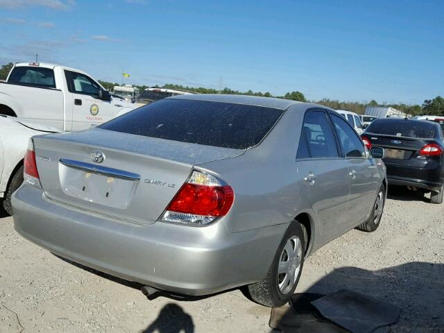 4T1BE32K05U033795 - 2005 TOYOTA CAMRY LE SILVER photo 4