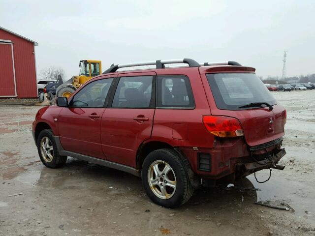 JA4LX31G53U610036 - 2003 MITSUBISHI OUTLANDER RED photo 3