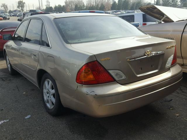 4T1BF28B6YU091655 - 2000 TOYOTA AVALON XL GOLD photo 3