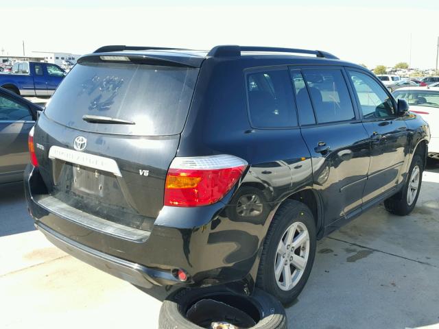 JTEDS41A892084530 - 2009 TOYOTA HIGHLANDER BLACK photo 4