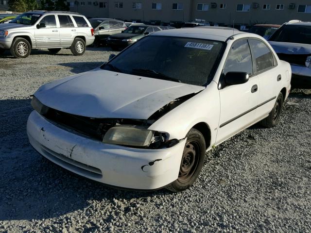 JM1BC1412V0133150 - 1997 MAZDA PROTEGE DX WHITE photo 2