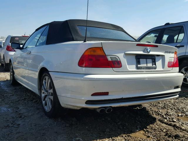 WBABS53431JU87296 - 2001 BMW 330 CI WHITE photo 3