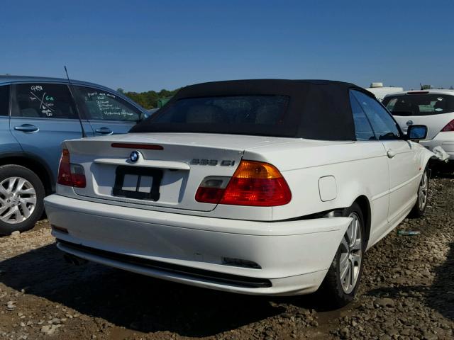 WBABS53431JU87296 - 2001 BMW 330 CI WHITE photo 4