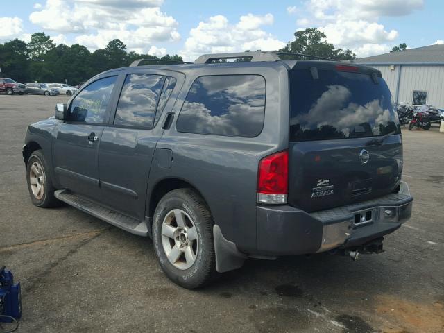 5N1AA08B04N706025 - 2004 NISSAN ARMADA SE GRAY photo 3