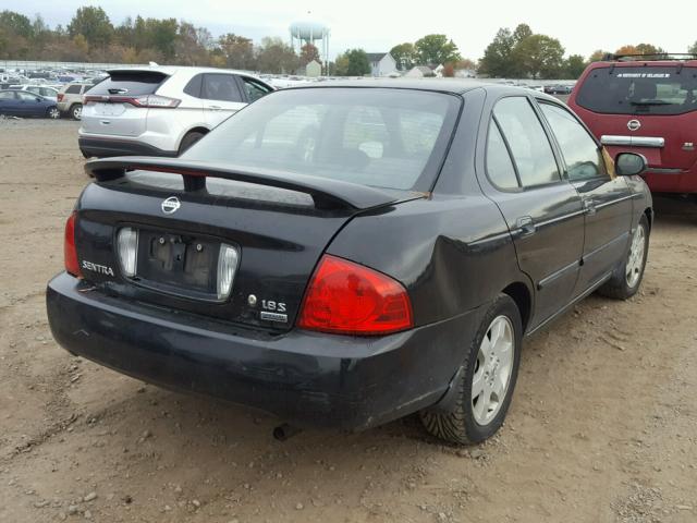 3N1CB51DX6L521716 - 2006 NISSAN SENTRA 1.8 BLACK photo 4