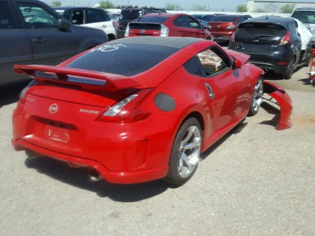 JN1AZ44E49M409697 - 2009 NISSAN 370Z RED photo 4