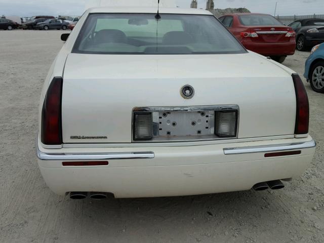 1G6EL12Y6VU613619 - 1997 CADILLAC ELDORADO WHITE photo 9