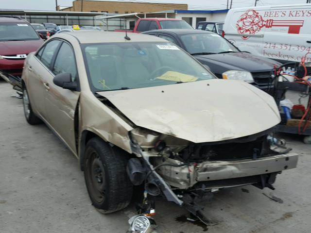 1G2ZF57B284169133 - 2008 PONTIAC G6 VALUE L GOLD photo 1