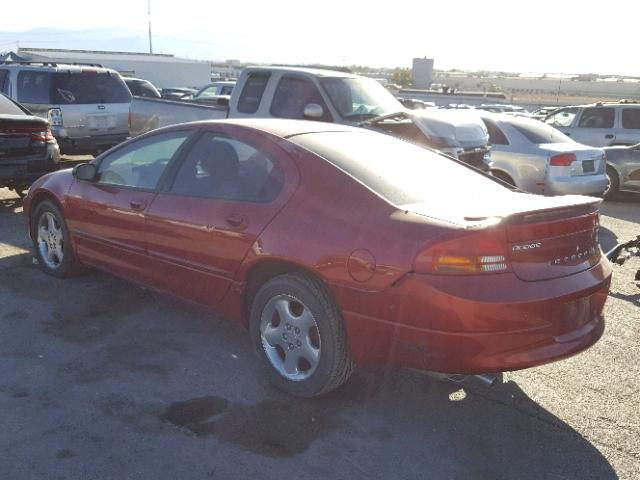 2B3HD56G82H272577 - 2002 DODGE INTREPID E RED photo 3