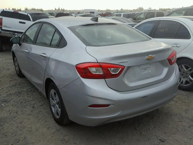 3G1BC5SM9HS571626 - 2017 CHEVROLET CRUZE LS SILVER photo 3