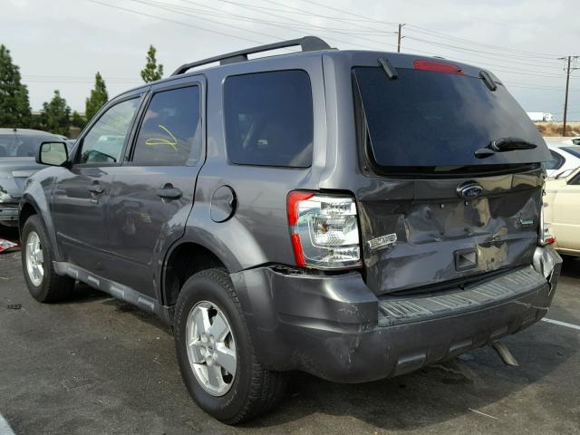 1FMCU0DG5BKB25586 - 2011 FORD ESCAPE XLT CHARCOAL photo 3