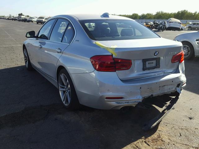 WBA8E1C36HA159298 - 2017 BMW 330E فضي صورة 3