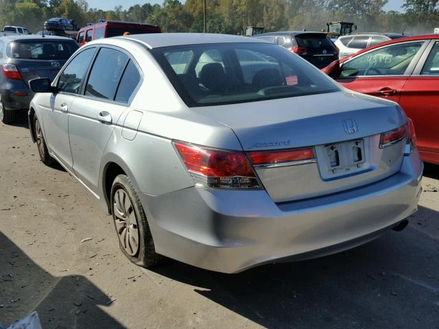 1HGCP2F3XBA152226 - 2011 HONDA ACCORD LX SILVER photo 3