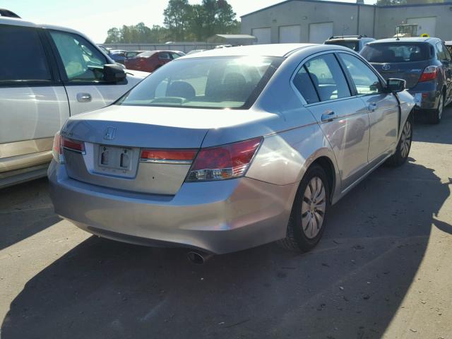 1HGCP2F3XBA152226 - 2011 HONDA ACCORD LX SILVER photo 4