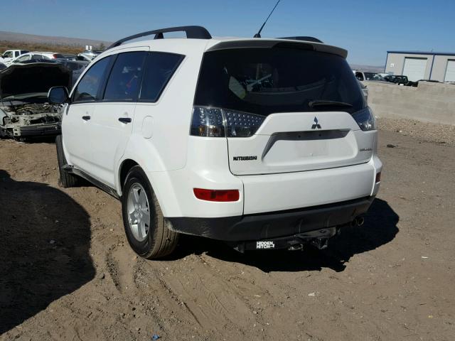 JA4MT31X37U008130 - 2007 MITSUBISHI OUTLANDER WHITE photo 3