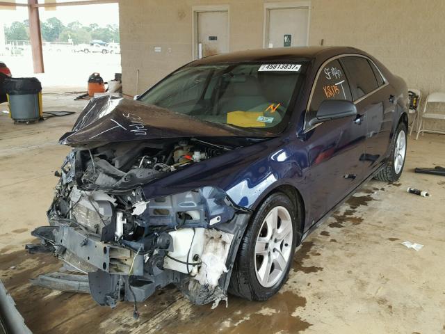 1G1ZA5E07A4103901 - 2010 CHEVROLET MALIBU BLUE photo 2