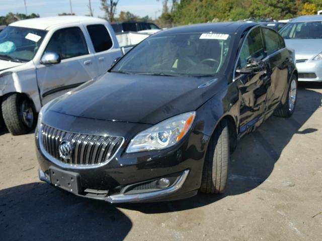 2G4GK5EXXF9139932 - 2015 BUICK REGAL BLACK photo 2