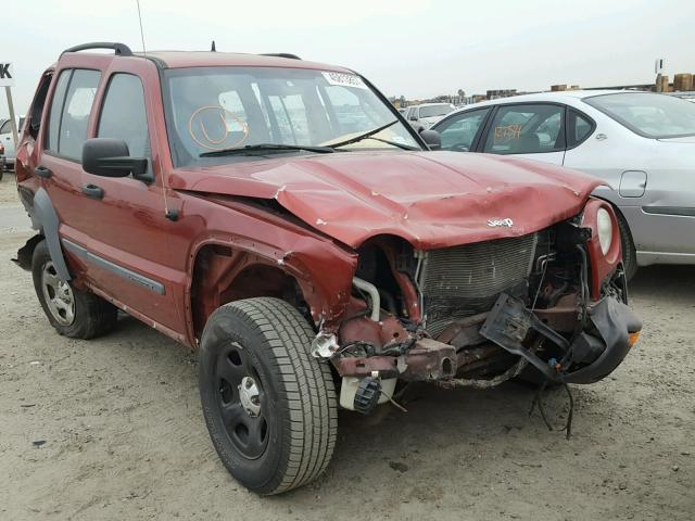 1J4GL48K86W144415 - 2006 JEEP LIBERTY SP RED photo 1