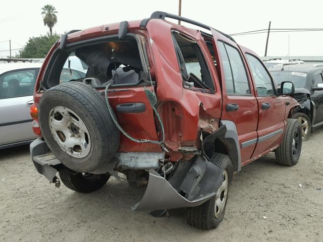 1J4GL48K86W144415 - 2006 JEEP LIBERTY SP RED photo 4