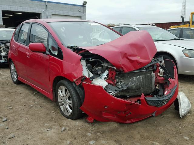 JHMGE88409S000733 - 2009 HONDA FIT SPORT RED photo 1