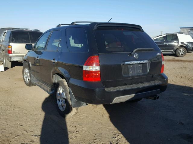 2HNYD18682H515116 - 2002 ACURA MDX TOURIN BLACK photo 3