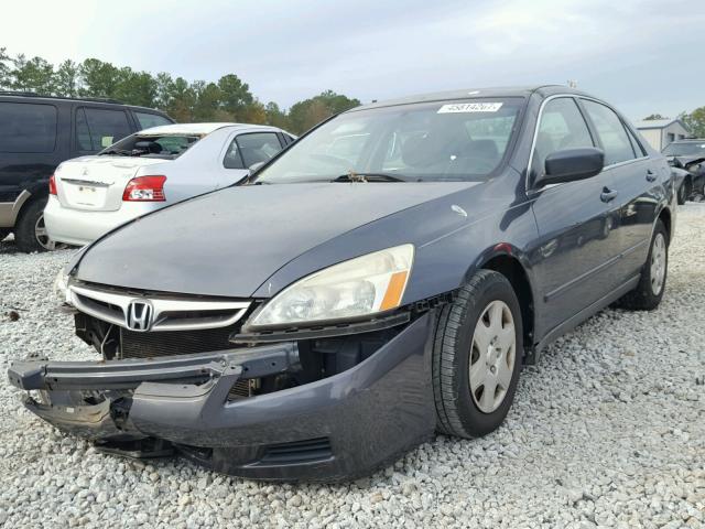 1HGCM55427A090350 - 2007 HONDA ACCORD GRAY photo 2