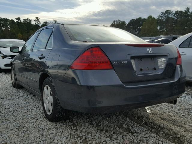 1HGCM55427A090350 - 2007 HONDA ACCORD GRAY photo 3