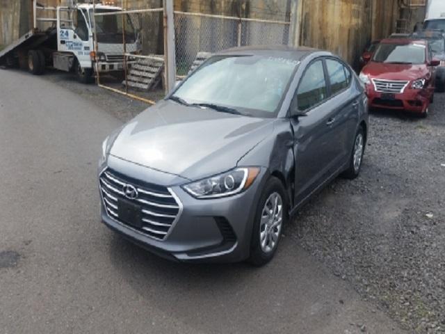 KMHD74LFXHU099401 - 2017 HYUNDAI ELANTRA GRAY photo 2