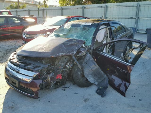 3FAHP0HA7BR182980 - 2011 FORD FUSION MAROON photo 2