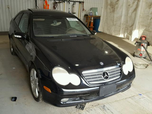 WDBRN40J73A402605 - 2003 MERCEDES-BENZ C BLACK photo 1