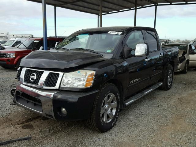 1N6AA07A27N200503 - 2007 NISSAN TITAN XE BLACK photo 2