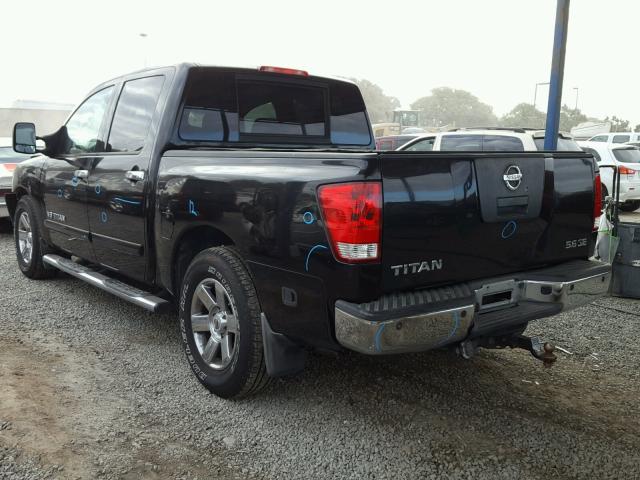 1N6AA07A27N200503 - 2007 NISSAN TITAN XE BLACK photo 3