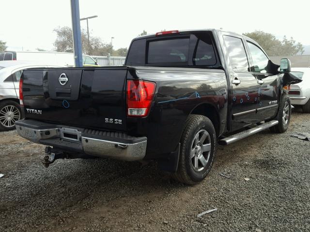 1N6AA07A27N200503 - 2007 NISSAN TITAN XE BLACK photo 4