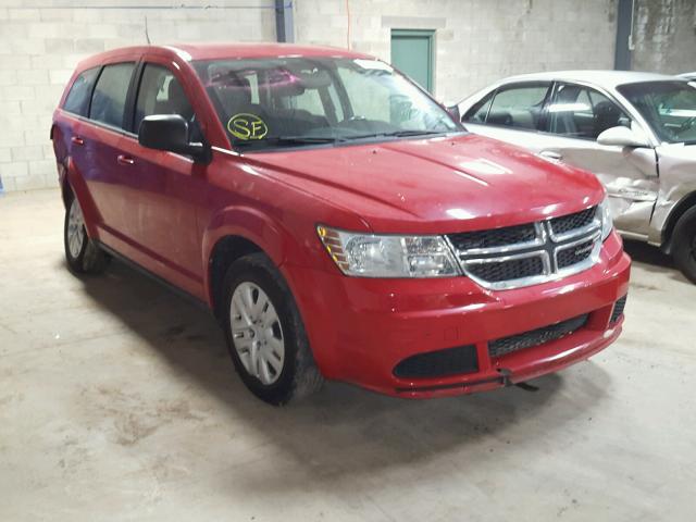 3C4PDCAB6DT701283 - 2013 DODGE JOURNEY SE RED photo 1