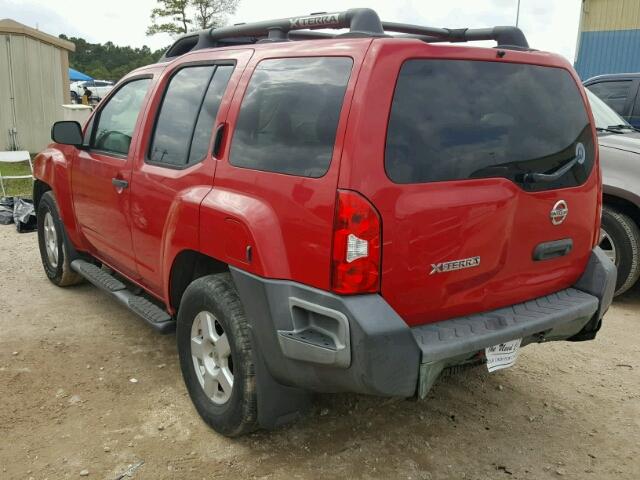 5N1AN08U08C527135 - 2008 NISSAN XTERRA OFF RED photo 3