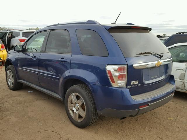 2CNDL33F486020762 - 2008 CHEVROLET EQUINOX LT BLUE photo 3