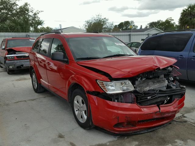 3C4PDCAB6DT566807 - 2013 DODGE JOURNEY RED photo 1