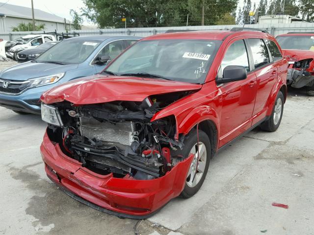 3C4PDCAB6DT566807 - 2013 DODGE JOURNEY RED photo 2