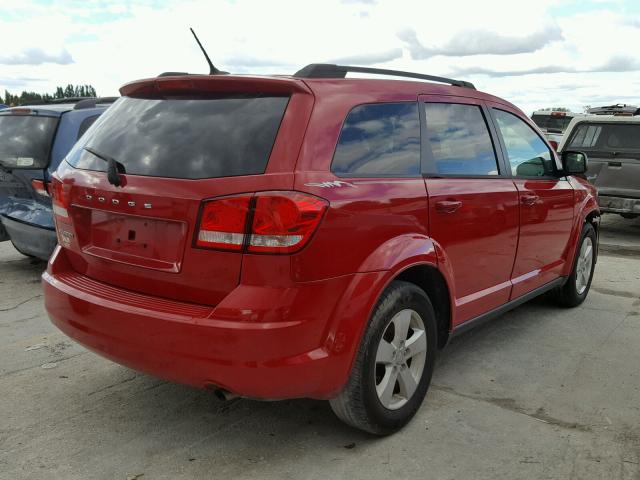 3C4PDCAB6DT566807 - 2013 DODGE JOURNEY RED photo 4