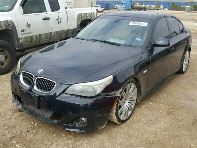 WBANW53509CT55414 - 2009 BMW 550 I BLUE photo 2