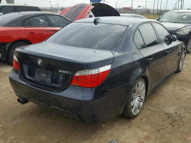 WBANW53509CT55414 - 2009 BMW 550 I BLUE photo 4