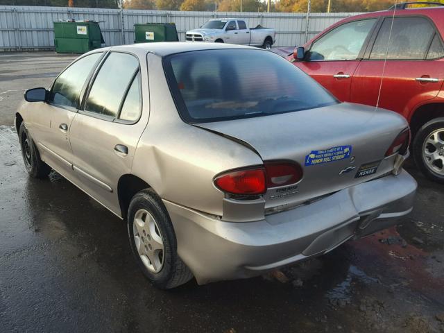 1G1JC524817168866 - 2001 CHEVROLET CAVALIER B GRAY photo 3