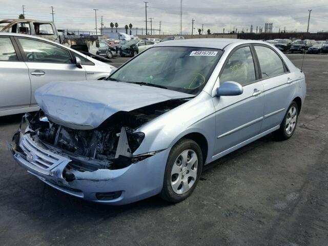 KNAFE122575468316 - 2007 KIA SPECTRA TURQUOISE photo 2