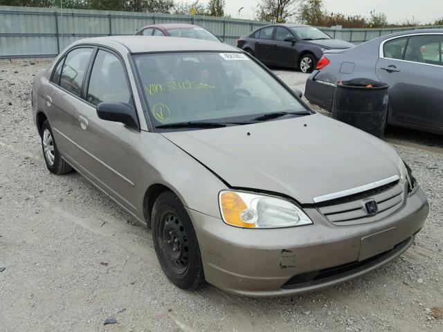 2HGES16513H541956 - 2003 HONDA CIVIC LX TAN photo 1