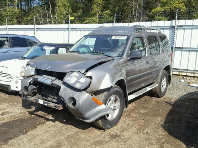 5N1ED28T74C606349 - 2004 NISSAN XTERRA XE GRAY photo 2