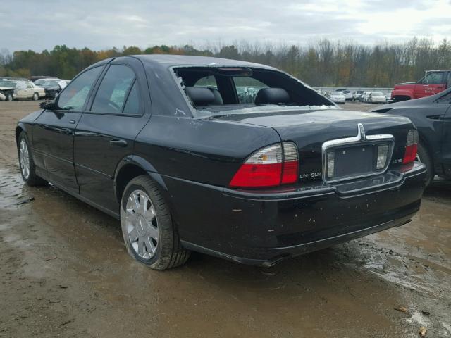 1LNHM87A54Y637652 - 2004 LINCOLN LS BLACK photo 3