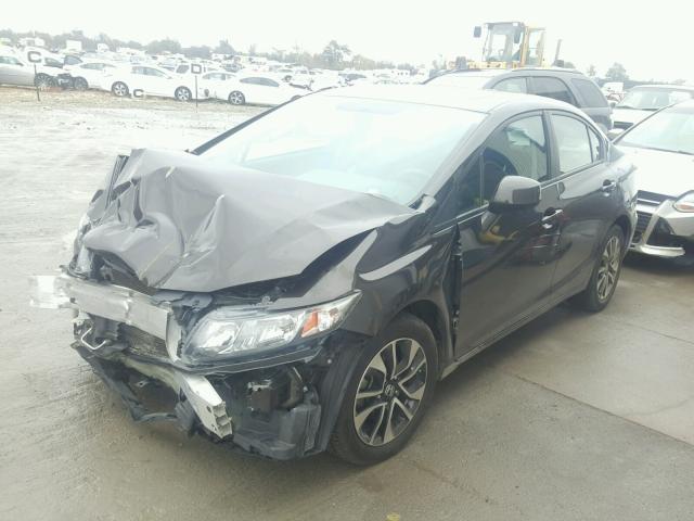 19XFB2F84DE043931 - 2013 HONDA CIVIC EX შავი ფოტო 2