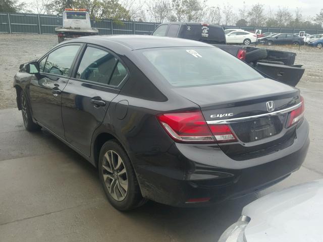 19XFB2F84DE043931 - 2013 HONDA CIVIC EX შავი ფოტო 3